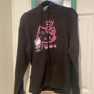 Hello Kitty Black graffiti hoodie